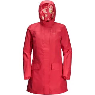Jack Wolfskin, Cape York Paradise Coat, Hartschalen-Mantel, Tulpe Rot, S, Frau