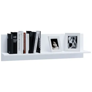 VCM Wandregal 102 cm Holz Wandboard 102 x 0 x 0 cm Weiß