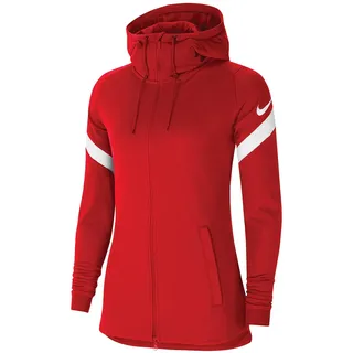Nike Strike 21 Damenjacke, Damen, Mantelkleid, CW6098, Universelles Rot/Weiß/Weiß, XL
