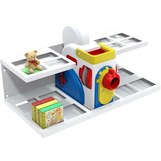 Mordx Wandregal, kompatibel mit dem Little Tikes Story Dream Machine Bücher-Starter-Set,für Storytime Spielmaschine für Bücher, kleine Charaktere Aufbewahrung (Weiß)