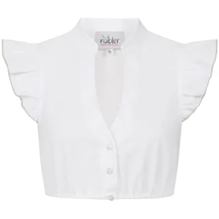 Nübler Dirndlbluse »Dirndlbluse kurzarm Carla«, weiß