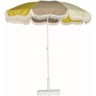 Jan Kurtz Retro Sonnenschirm Stahlrohr weiß/Polyacryl Ø200 cm