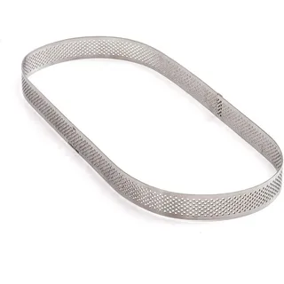 DECORA 0064072 OVALER PERFORIERTER EDELSTAHL BACKRAHMEN 29 X 12 X 3,5 H CM