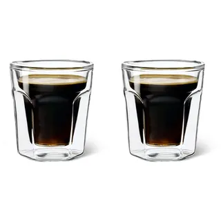 Leopold Vienna Doppelwandiges Glas Espresso, 2er Set ø64x71mm, 100ml, LV01510 - Transparent