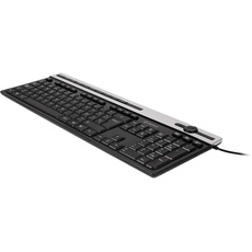 UNYKAch A 2930 Tastatur USB QWERTY Schwarz, Silber – Tastaturen (Standard, USB, Membrantastatur, QWERTY, Schwarz, Silber)