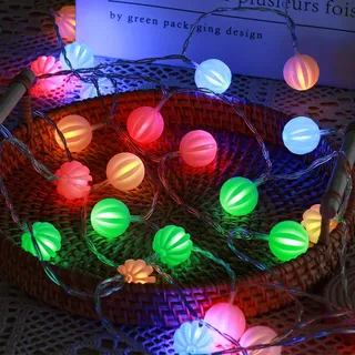 BLOOMWIN Solar Lichterketten Außen, Bunt LED Lichterkette Außen Kugeln Wetterfest 6,5m 30 LEDS 8 Modi, Solar Weihnachtsbeleuchtung Außen, Solarleuchten Aussen für Garten Weihnachtsdeko