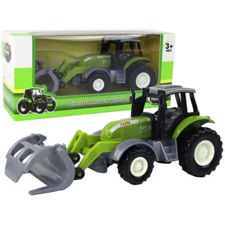 Lean Toys Traktor Bagger Grünes Krokodil Landwirtschaftsfahrzeug - Grün