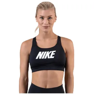 Nike Damen Sports Impact Strappy Bra GRX, Black/Black/(White), M, BV3920