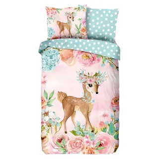 Good Morning Sweet Bettbezug Multi 140 x 200 / 220 cm - Rosa