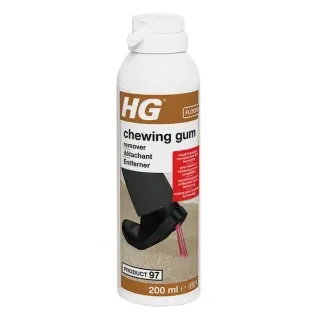 HG Produkt 97, Kaugummi Entferner, Entfernt Kaugummi von diversen Untergründen, 200 ml - Flasche