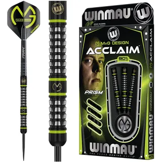 WINMAU Michael Van Gerwen MvG Acclaim 25 Gramm Wolfram Dartpfeile mit Stahlspitze Set mit Flights und Shafts