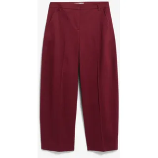 BARREL LEG TWILLHOSE |  Bio-Baumwoll Mix - rot (XL)