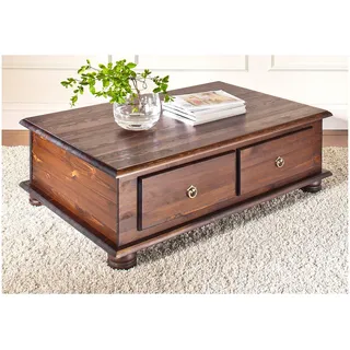 Home Affaire Couchtisch braun Kiefer 115 x 38 x 77 cm