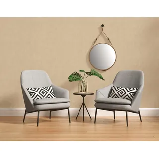 A.S. Création Tapete Hygge Skandinavische Vliestapete Uni Beige Tapete Einfarbig 386155 10,05x0,53m Made in Germany