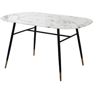 Möbilia Alannah 140 x 77 x 90 cm schwarz-weiß