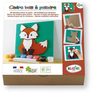 ALADINE - 3D-Holzbild zum Bemalen Fuchs