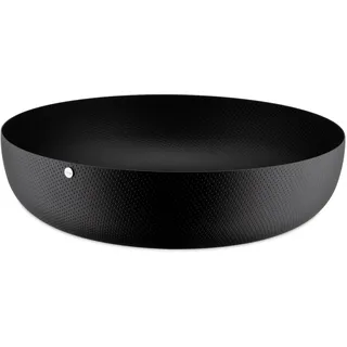 Alessi Runder Designkorb Schwarz 24 cm