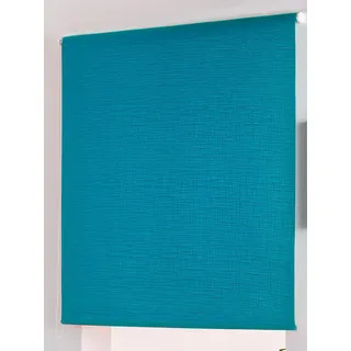 Zebra Textil Aitana Rollo transparent, Polyester, Türkis, 150 x 175 cm