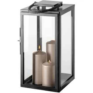 Fink Kerzenlaterne SEVILLA 48 cm grau/schwarz