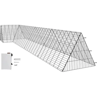 Vevor Hühnerstall 400 x 100 x 61,5 cm schwarz