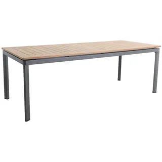 MWH Alutapo Dining Tisch Aluminium/Teak
