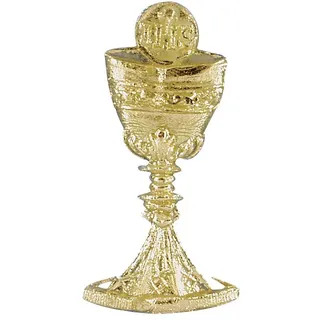 RAYHER HOBBY Rayher 3119906 Wachsmotiv: Kelch + Hostie, 4,5 cm, SB-Btl. 1 Stück, go, Gold