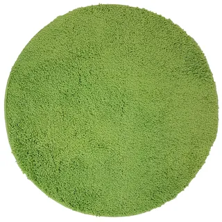 NYVI Badematte NYVISpa Lasalle Ø 60 cm Grün Rund - Badezimmerteppich - rutschfest, Saugfähig, Schnell Trocknend, Fußbodenheizung geeignet, Oeko-TEX, Waschbar, Weich
