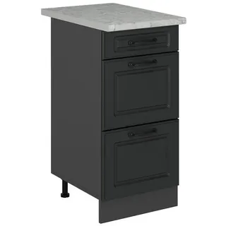 Vicco Schubladenschrank R-Line 40 x 81,6 x 60 cm Grau