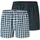 Webboxer kariert blau L
