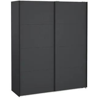 ebuy24 Schiebetürenschrank, Bergamo, Grau, Holzwerkstoff, 179 x 67 x 221 cm , 179x221x67 cm , Schlafzimmer, Kleiderschränke, Schwebetürenschränke