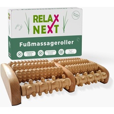 Relax Next - XXL Fußmassageroller aus Holz - auch als Geschenk