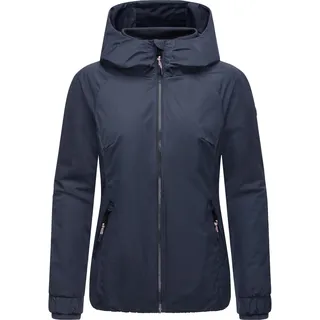 Ragwear Winterjacke Dizzie Warm Rain mit Kapuze Wasserdichte warme Damen Jacke mit Kapuze, blau