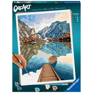Ravensburger 23612 - Seeblick - Malen nach Zahlen Erwachsene, DIY Malset mit Pinsel und Acrylfarben, Geschenk für Frauen und Männer, Malen für Erwachsene