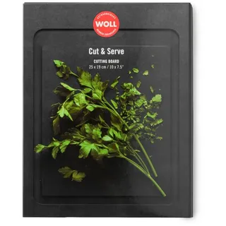 WOLL Cut & Serve Schneidebrett Papierverbundstoff 1-tlg. 25 x 19 cm Schwarz