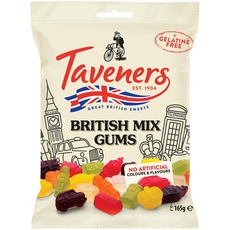 Taveners British Mix - Weingummi, gelatinefrei, 12er Pack (12 x 165 g), TAV333E2