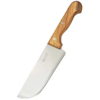 Marietti 419.00 PESTO Fleischermesser mit Genietetem Holzgriff, 18 cm Glatte Klinge