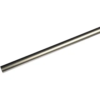 Gardinenstange LIEDECO "Fixmaß" Gr. 2, silber (chromfarben, matt), L:160cm Ø:16mm, Metall, Gardinenstangen, Gardinenstange, 1-läufig im Fixmaß Ø 16 mm