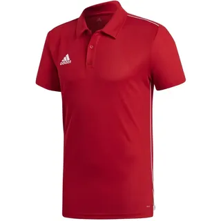 Adidas Core 18 Climalite Kurzarm-poloshirt - Power Red / White - S