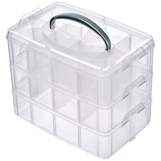 Rayher Sortierbox Aufbewahrung 23,1 x 18,5 x 15,6 cm 1-tlg. transparent