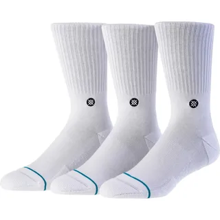 Stance Icon Sneakersocken 3 Paare Weiß 43-46