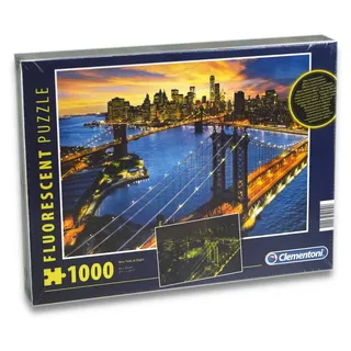 Clementoni 97240 - Puzzle - New York bei Nacht (fluoreszierend, 1000 Teile)