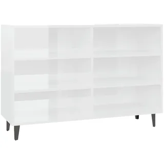 vidaXL Sideboard Hochglanz-Weiß 103,5x35x70 cm Holzwerkstoff