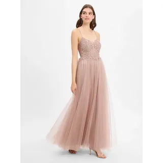 Vera Mont Abendkleid mit Stickerei Fawn 38