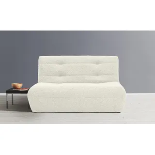 Ell + Ell Schlafsofa 2-Sitzer Weiß