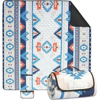 Onvavient Picknickdecke 200x200 cm - Stranddecke XXL, wasserdicht & isoliert Campingdecke, atmungsaktiv und weich, Picknickmatte & Strandmatte für Camping, Strand & Picknick