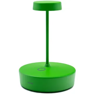 Zafferano, Swap Mini Lampe, Wiederaufladbare und Kabellose Tischlampe mit Touch Control, Geeignet für den Innen- und Außenbereich, Dimmer, 2700 K, Höhe 14,8 cm, Farbe Gelbgrün