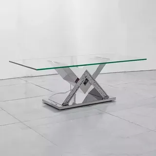 Couchtisch Beistelltisch Designer Tisch Wohnzimmertisch Tische Sofa Glastisch - Silber