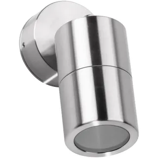 Lcd Außenwandleuchte Edelstahl 13,4 cm GU10 IP65 silber