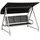 Hollywoodschaukel Silber 3-Sitzer