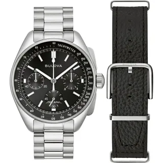 BULOVA Herren Analog Quarz Uhr mit Edelstahl Armband 96K111